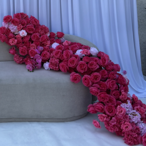structure de fleurs rose